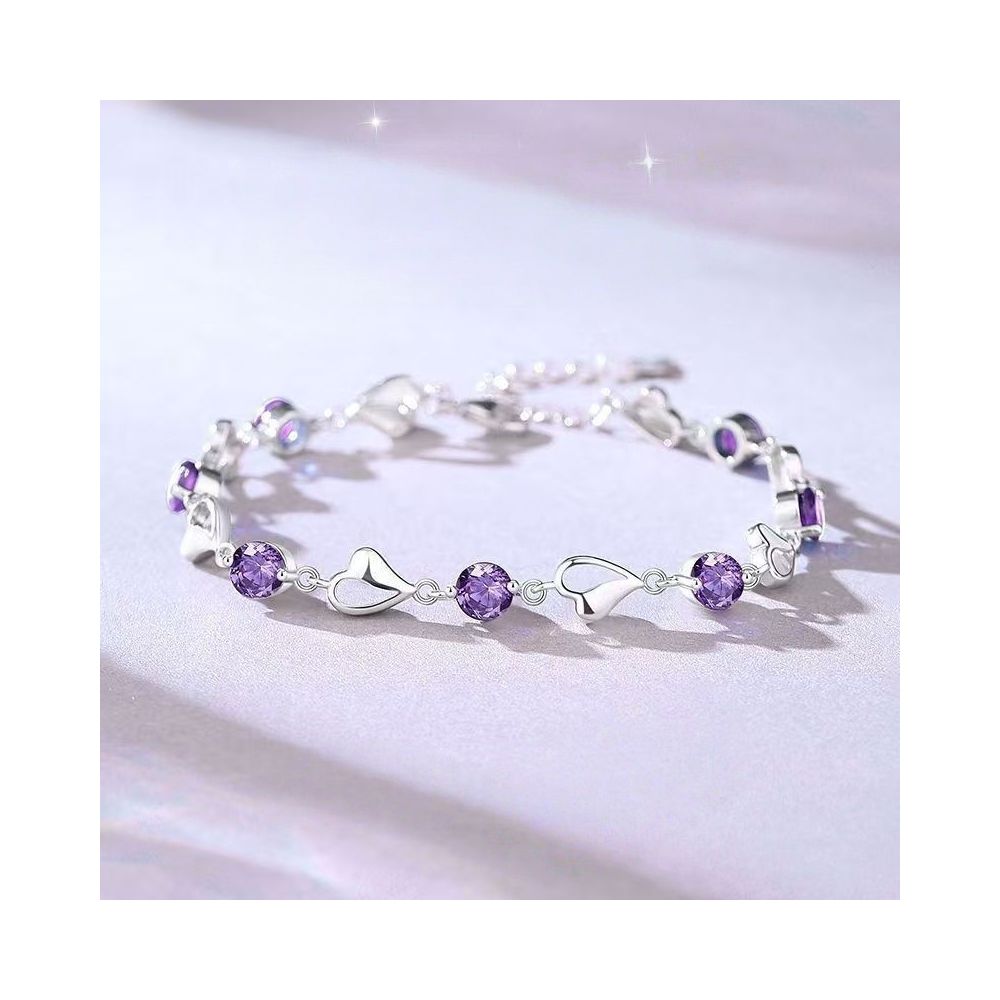 Live Stream Hot Selling 2 Carat Princess Square Bag with Imitation Moissanite Bracelet A Unique and Versatile Elegant Bracelet for Women