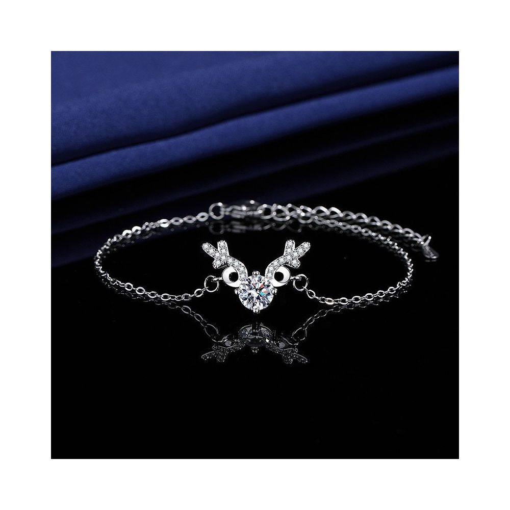 Live Stream Hot Selling 2 Carat Princess Square Bag with Imitation Moissanite Bracelet A Unique and Versatile Elegant Bracelet for Women