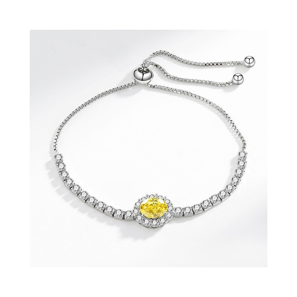 Live Stream Hot Selling 2 Carat Princess Square Bag with Imitation Moissanite Bracelet A Unique and Versatile Elegant Bracelet for Women