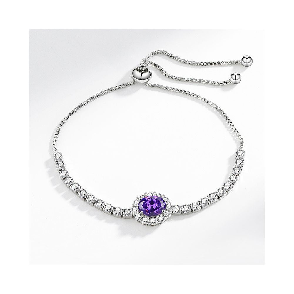 Live Stream Hot Selling 2 Carat Princess Square Bag with Imitation Moissanite Bracelet A Unique and Versatile Elegant Bracelet for Women