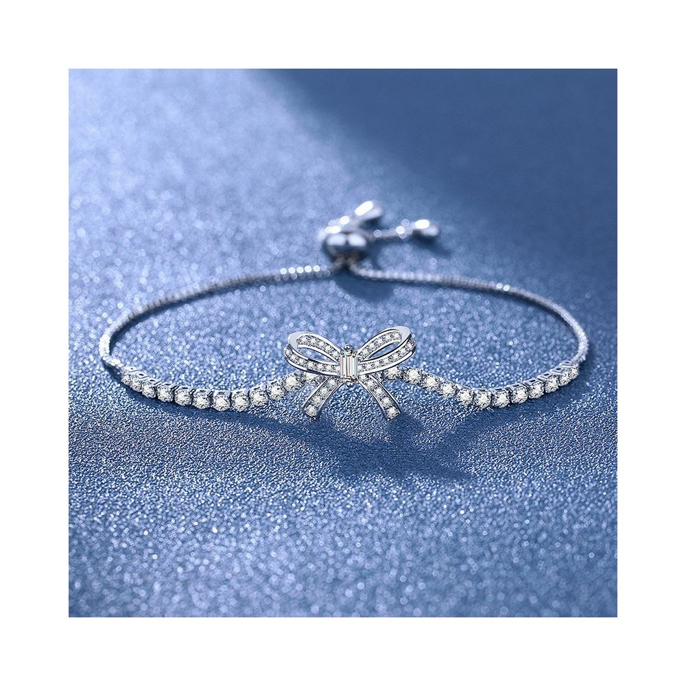 Live Stream Hot Selling 2 Carat Princess Square Bag with Imitation Moissanite Bracelet A Unique and Versatile Elegant Bracelet for Women