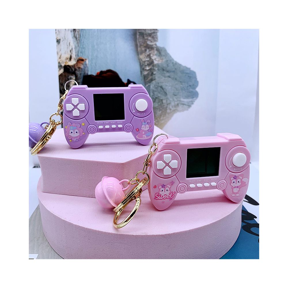 Creative Tetris handheld mini game console toy trendy bag keychain pendant gift supplier image 1